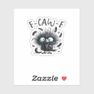 F Caw F Retro Klassieke Stijl Sticker