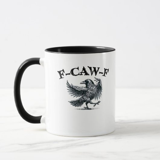 F-Caw-F Retro Stijl Mok (Links)