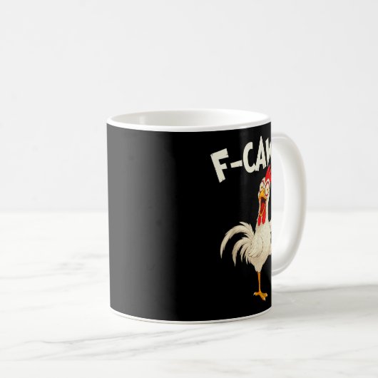 F Caw F Rooster Funny Bird Fcawf Chicken Whisperer Koffiemok (Voorkant rechts)