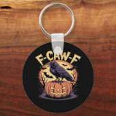 F-Caw-F Spooky Halloween Raven Pumpkin- Bat Moon N Sleutelhanger (Voorkant)