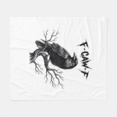 F Caw F Trendy Modern Style Fleece Deken (Voorkant (Horizontaal))