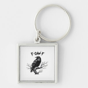 F Caw F Trendy Moderne Stijl Sleutelhanger