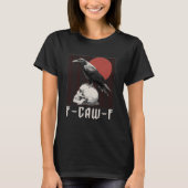 F-Caw-F Tshirt - Crow with F Caw F (Devant)