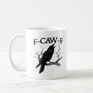 F Caw F Vintage Grafisch Klassiek Koffiemok