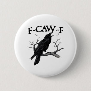 F Caw F Vintage Grafisch Klassiek Ronde Button 5,7 Cm