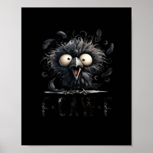 F-Caw-F Vogel Grappig Trendy Uniek Poster