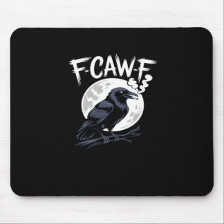 F-Caw-F Vogel Klassieke Vintage Kunst Muismat
