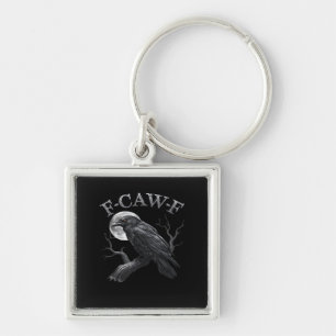 F-Caw-F Vogel Maan Gothic Klassiek Cool Design Sleutelhanger