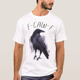 F-CAW-F Waterverf Raven - Pastel en humoristisch T-shirt