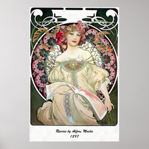 F. Champenois Imprimeur-Éditeur door Alfons Mucha Poster