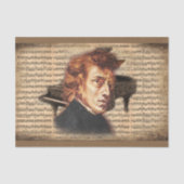 F. Chopin De Pianomeester met muziekblad Tissuepapier (Voorkant)