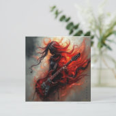 F Chord - AI Digital Art Print (Staand voorkant)