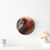 F Chord - AI Digital Art Print Ronde Klok (Huis)