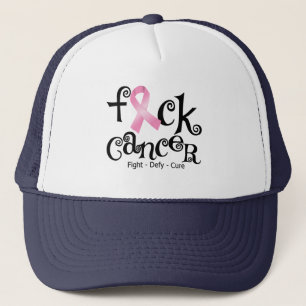 F*CK-borstkanker (roze lint) Trucker Pet