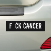 F CK CANCER BUMPERSTICKER (Op auto)