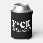 F*CK CENSUUR BLIKJESKOELER (Blikje Voorkant)