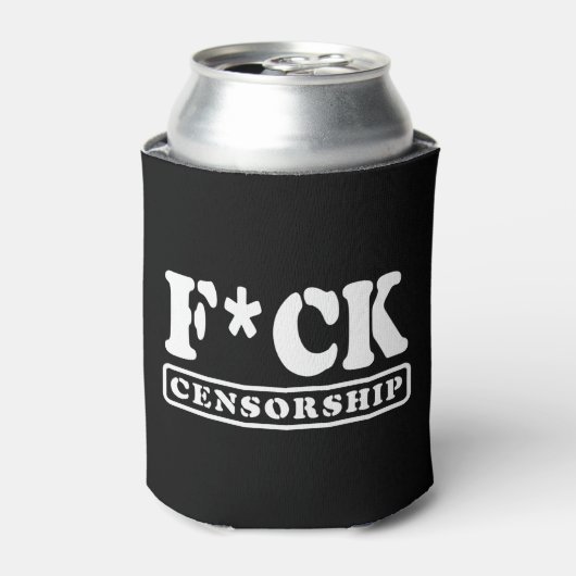 F*CK CENSUUR BLIKJESKOELER (Blikje Voorkant)