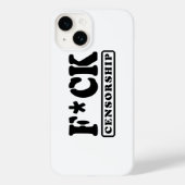 F*CK CENSUUR Case-Mate iPhone CASE (Achterkant)