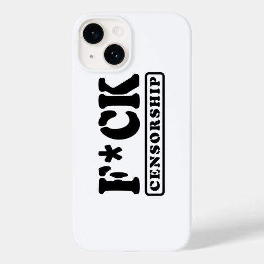 F*CK CENSUUR Case-Mate iPhone CASE (Achterkant)