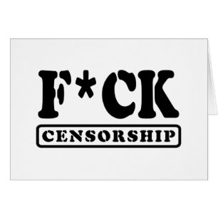 F*CK CENSUUR KAART