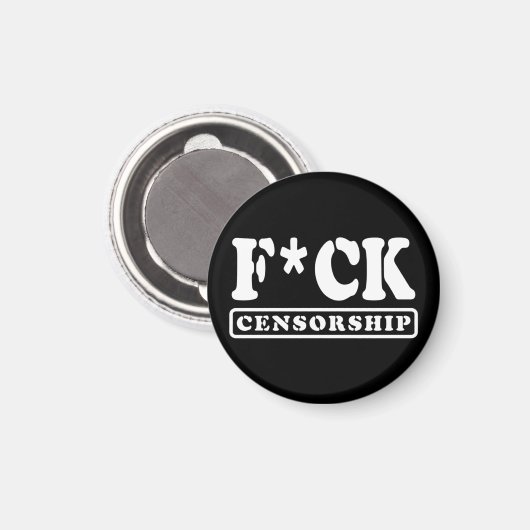 F*CK CENSUUR MAGNEET (Voorkant / Achterkant)
