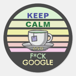F*CK GOOGLE RONDE STICKER