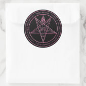 F*CK KANKER! Baphomet-sticker Ronde Sticker (Tas)