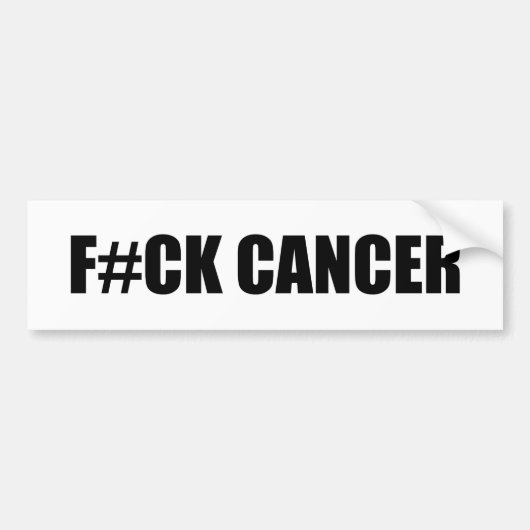 F#CK-KANKER BUMPERSTICKER (Voorkant)
