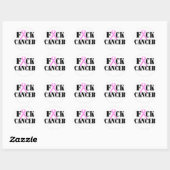 F*CK-kanker Ronde Sticker (Vel)