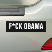 F*CK OBAMA BUMPERSTICKER (Op auto)