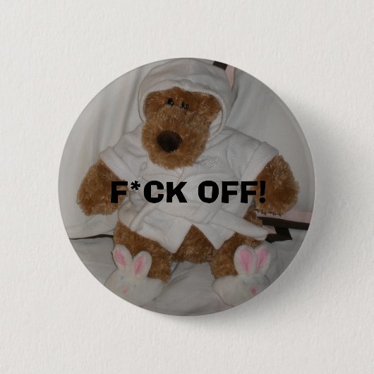 F*CK OFF Button van baby Bridget (Voorkant)