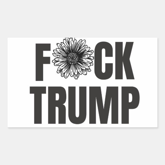 F * ck Trump Stickers, Anti Trump Stickers (Voorkant)