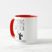 F*cking Quitter Oops Ik bedoel Happy Pensioen - Mok (Voorkant links)