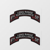F Co 51st Scroll met RangerTab Raamsticker (Vel)