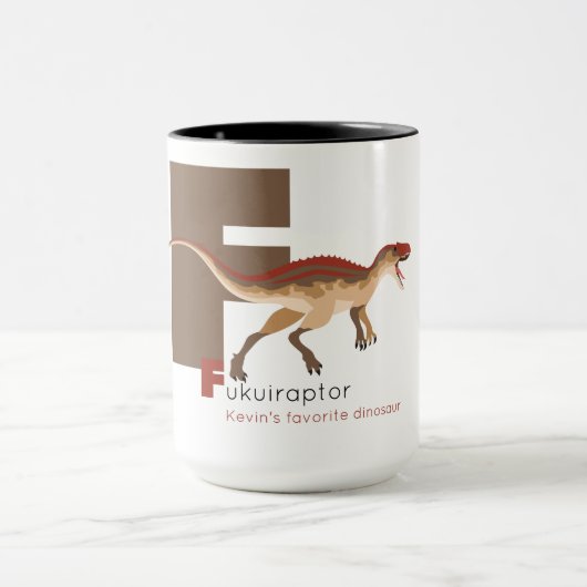 F comme Fukuiraptor Mug (Centre)