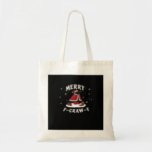 F-Craw-F Kraai Kerstdag F-Caw-F Raaf Kerstdag Tote Bag
