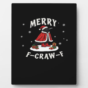 F-Craw-F Kraai Kerstmis F-Caw-F Raaf Kerstmis Cl Fotoplaat