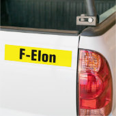 F-Elon Bumpersticker (Op Truck)