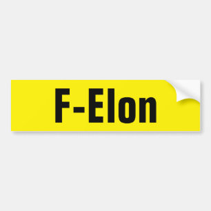 F-Elon Bumpersticker