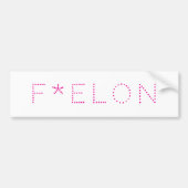 F * ELON! BUMPERSTICKER (Voorkant)