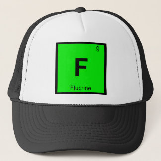F - Fluor Chemie Periodiek Systeem Symbool Trucker Pet