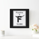 F - Fluor Vierkante Klok (Huis)