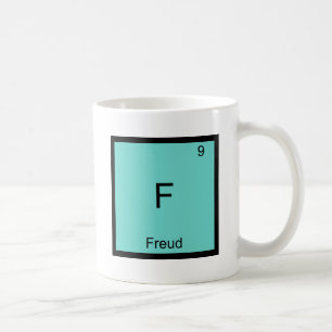 F - Freud Funny Chemistry Element Symbol T-Shirt Koffiemok
