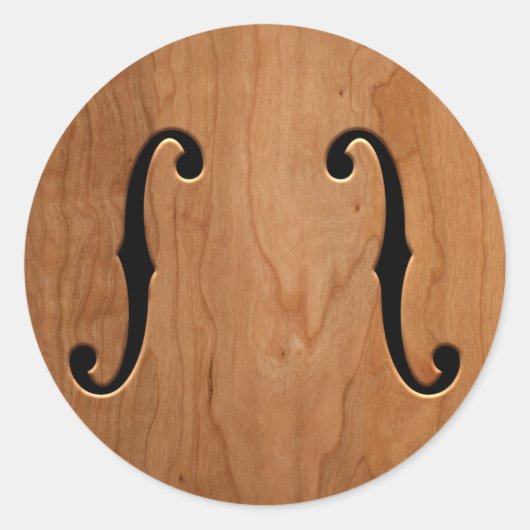 F-Holes — wg Ronde Sticker (Voorkant)