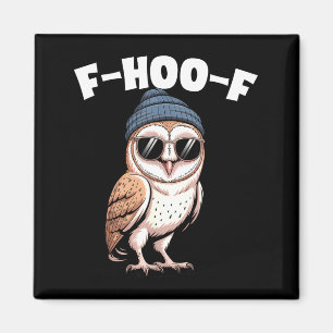F-hoo-f Grappige Vogel Meme Grafisch Magneet