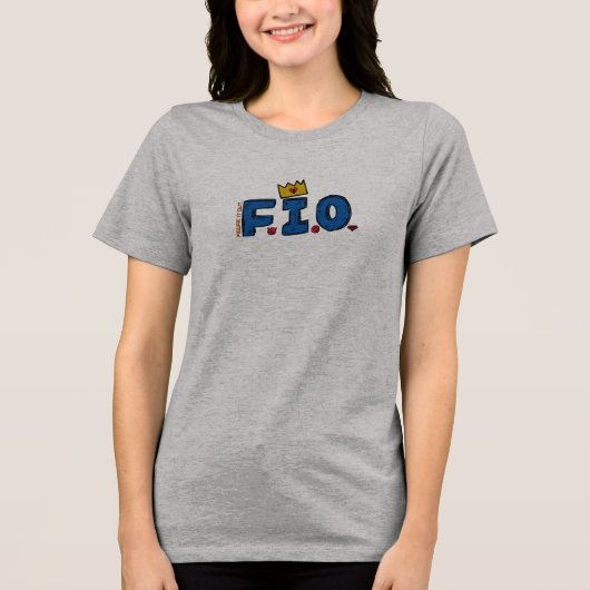 F.I.O. “Figure It Out” – Attention III Blend  Tri-Blend Shirt (Voorkant)