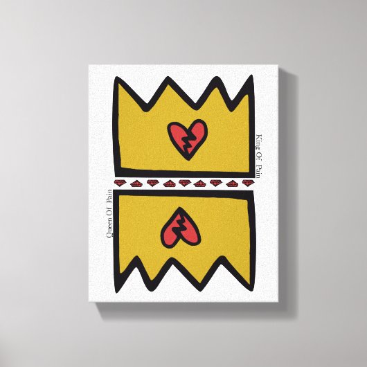 F.I.O. “King & Queen Of Pain” Canvas Afdruk (Voorkant)