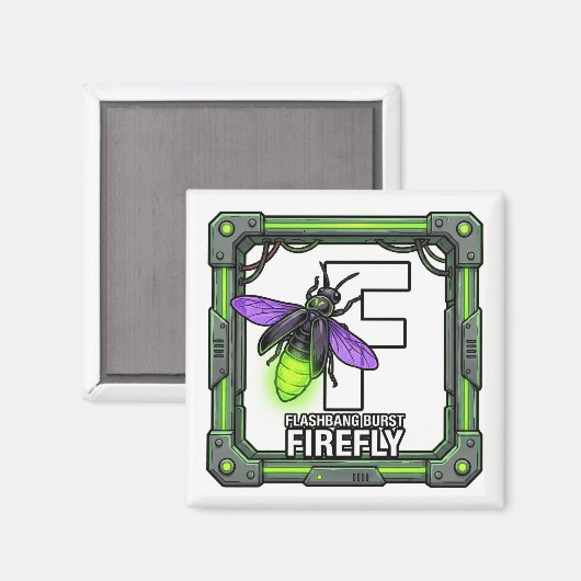 F is for Firefly – GTA Style ABC Learning Magnet (Recto/Verso)