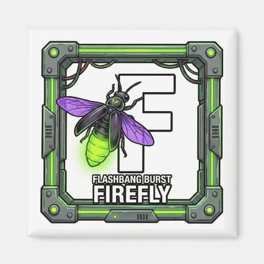 F is for Firefly – GTA Style ABC Learning Magnet Magneet (Voorkant)