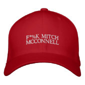 F*%K Mitch McConnell Ditch Turtle Embroided Pet (Voorkant)